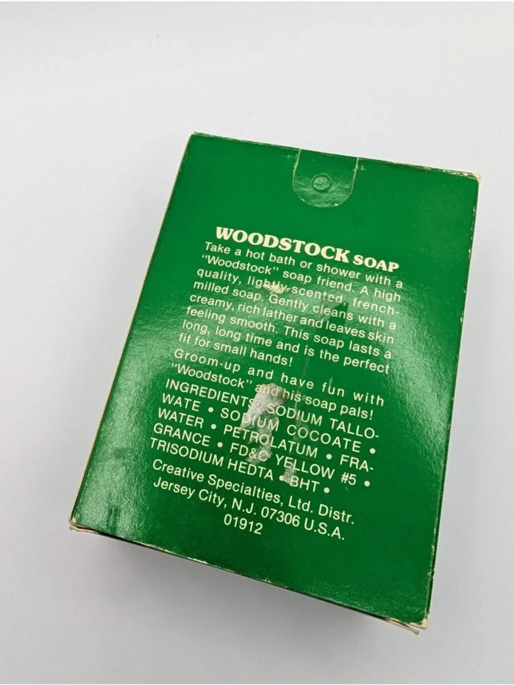 1972 WOODSTOCK Decorative Soap NOS Peanuts brand character READ